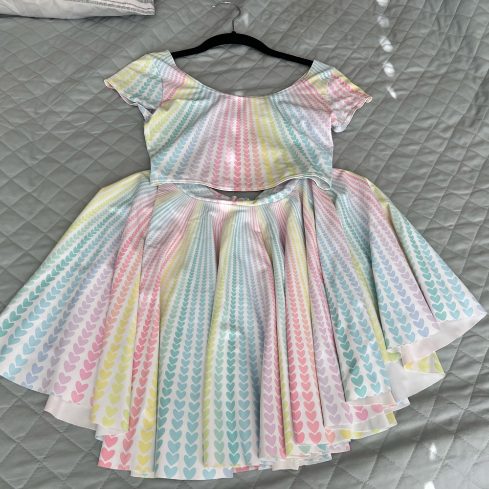 Blackmilk Little Lovers Set. Crop and Skirt.